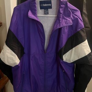 Holloway Purple and Black Windbreaker